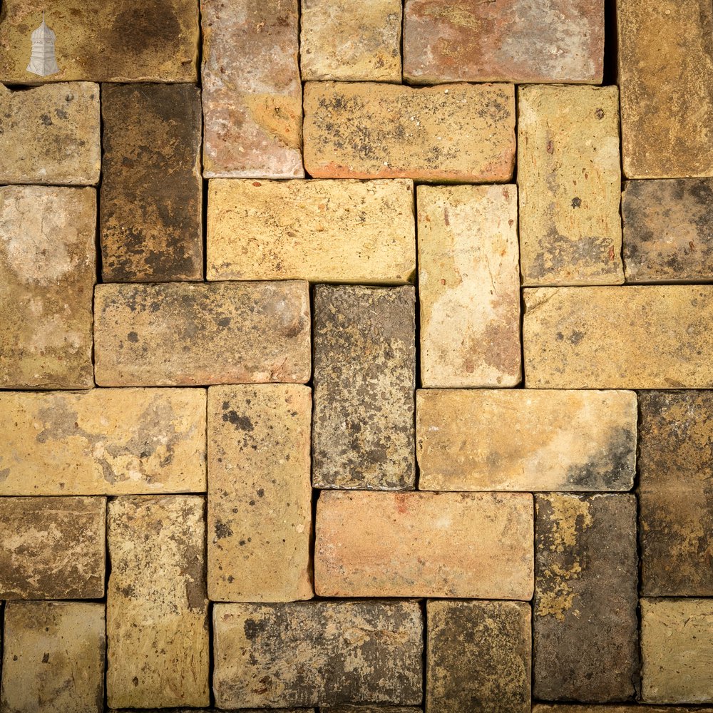 Reclaimed Buff Floor Bricks, Faces show signs of Period Wear and Distress, Batch of 820 – 42 Square Metres