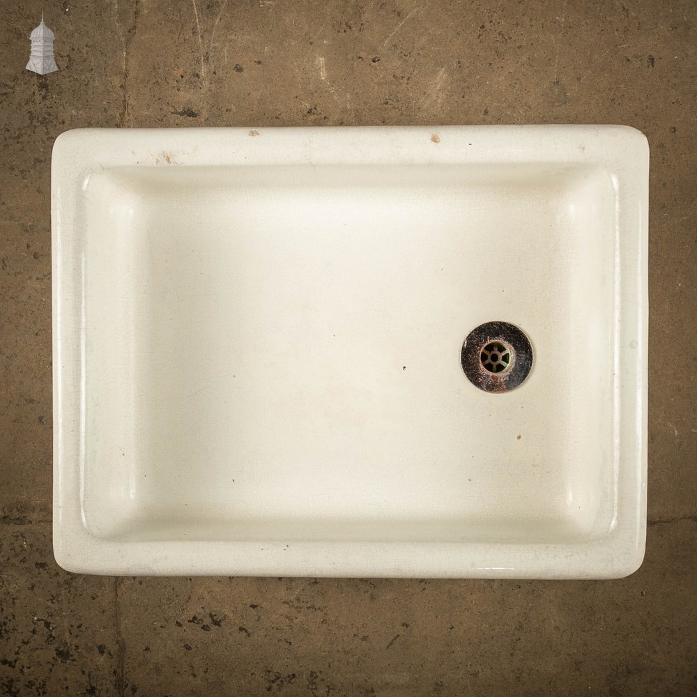 Belfast Butler Sink Cane and White Shallow Trough Sink