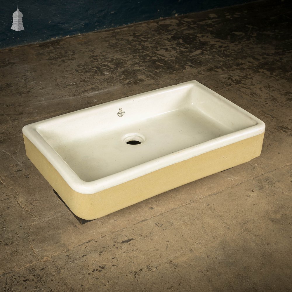 Butler Belfast Sink Shallow Cane and White Trough Sink