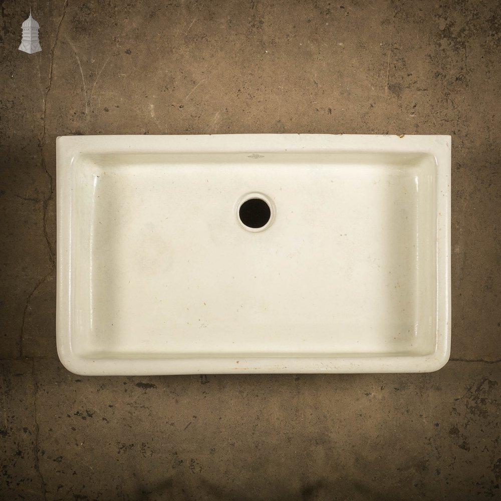 Butler Belfast Sink Shallow Cane and White Trough Sink