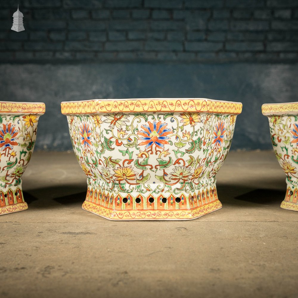 Oriental Hexagonal Bowls, Set of 6, Early 20th C