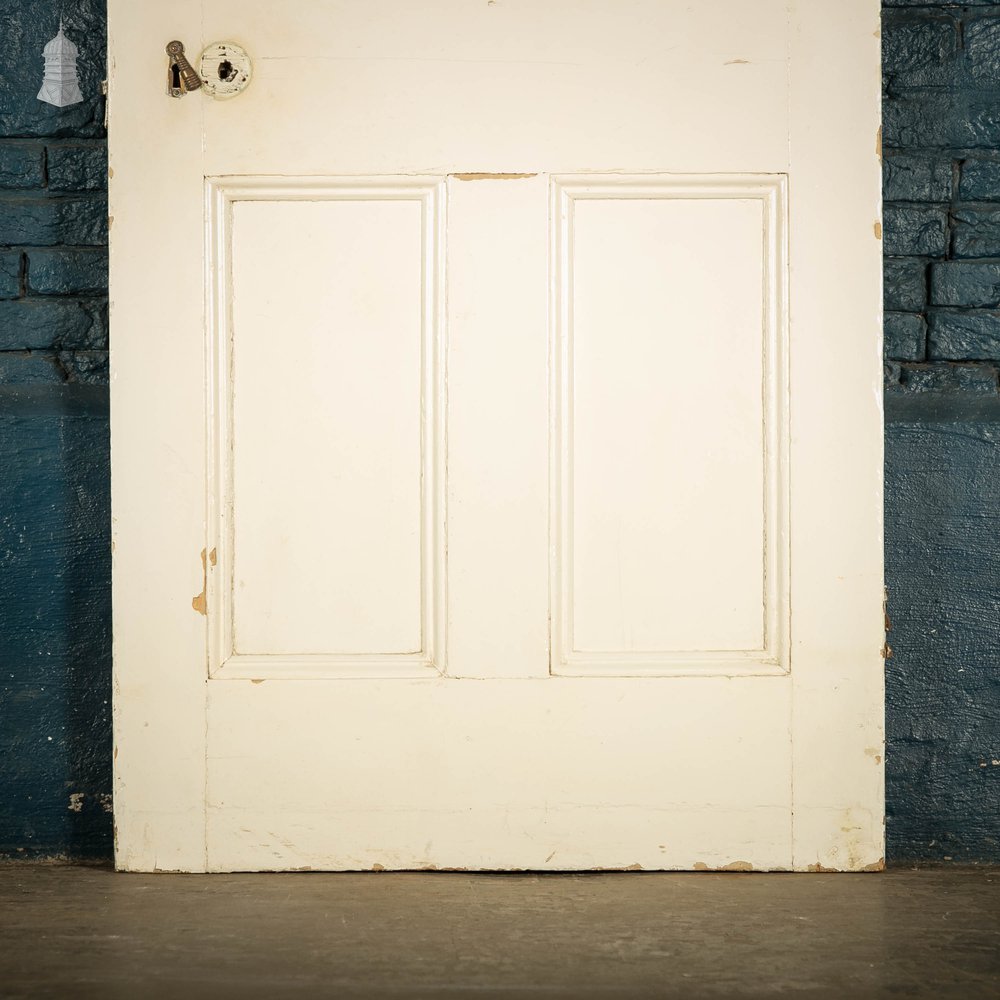 Moulded Panelled Door, White Painted Pine