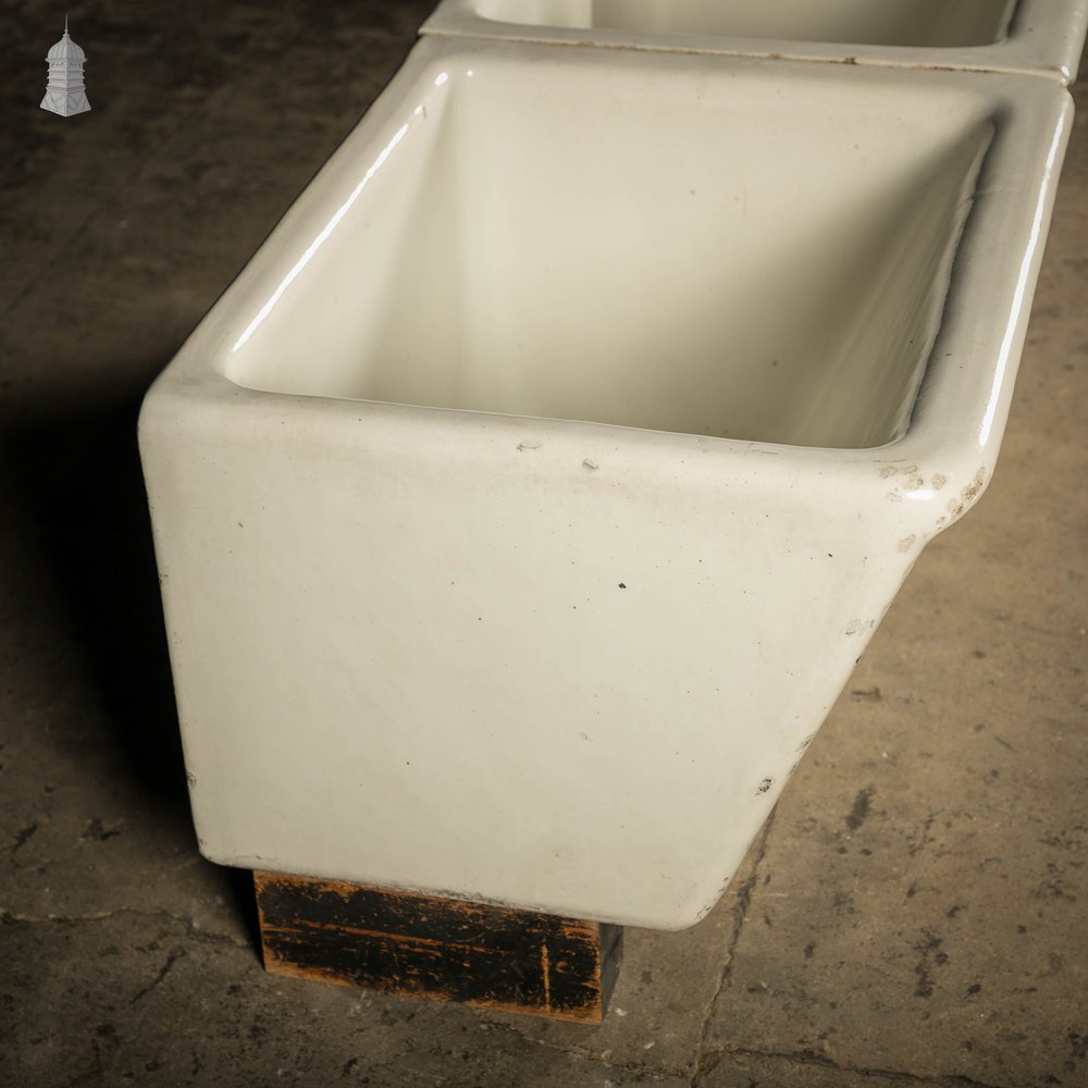 Belfast Laundry Sinks, Pair of 19th C Butler Sinks