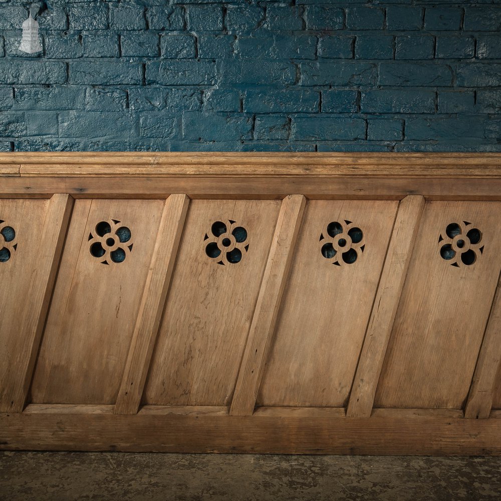 Victorian Staircase Panel, Pitch Pine