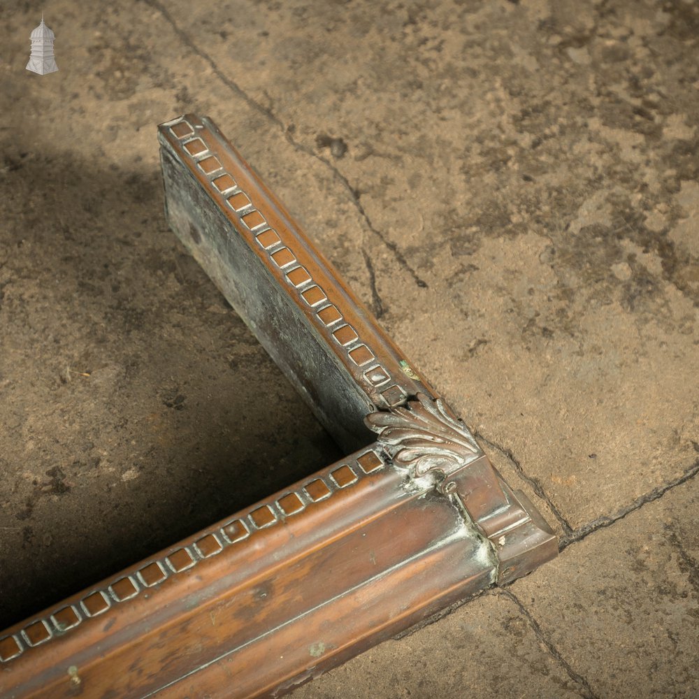 Copper Fireplace Fender, Edwardian Kerb Fender