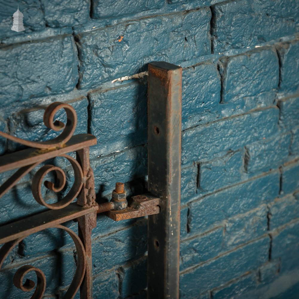 Driveway Gates, Wrought Iron Pair of Gates with Posts