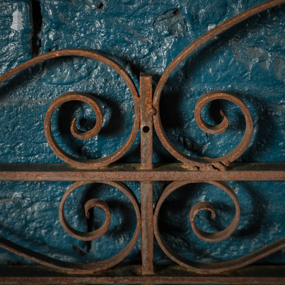 Driveway Gates, Wrought Iron Pair of Gates with Posts