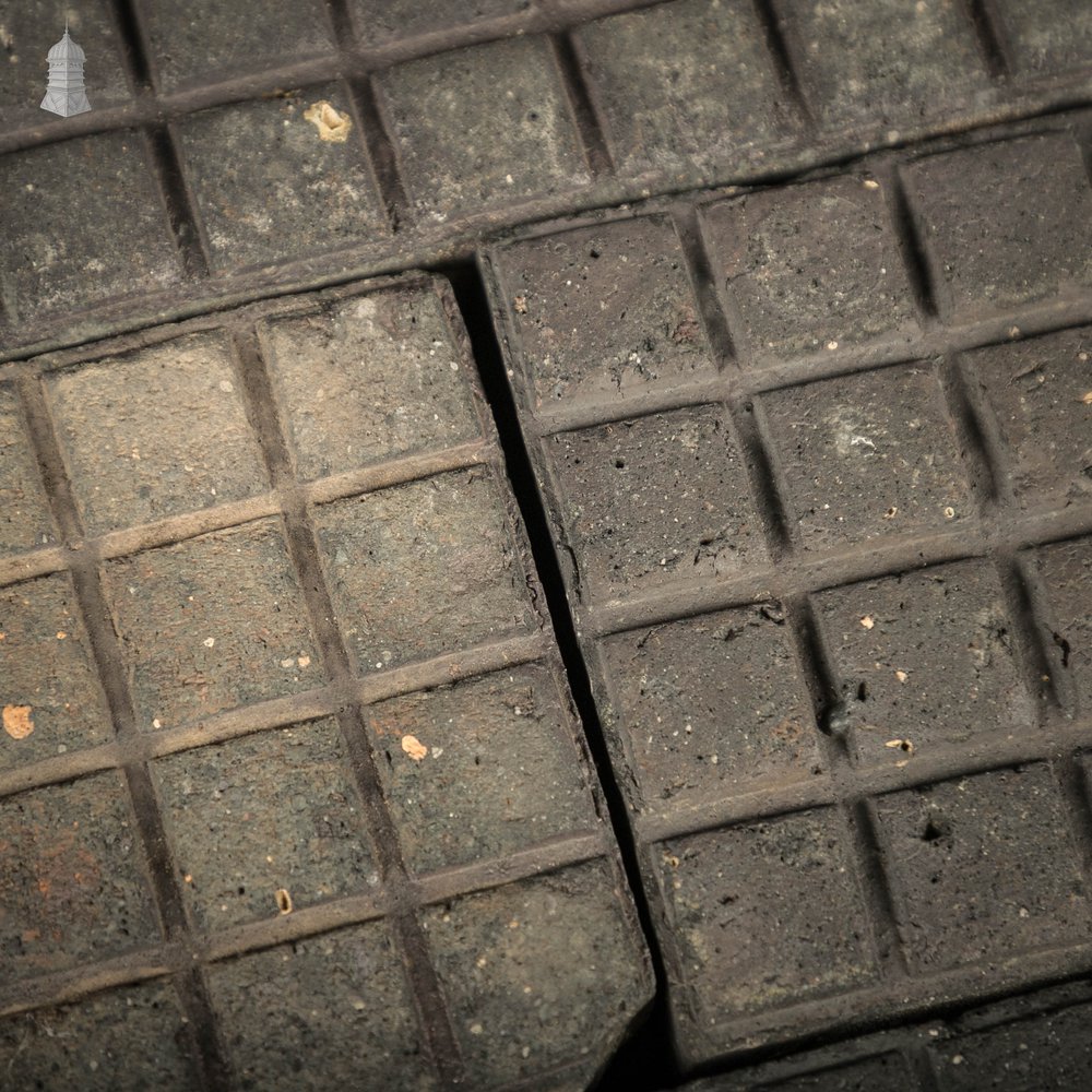 Chocolate Bar Pavers, Reclaimed 32 Block Stable Bricks, Staffordshire Blue Floor Bricks, Batch of 96 – 3.2 Square Metres