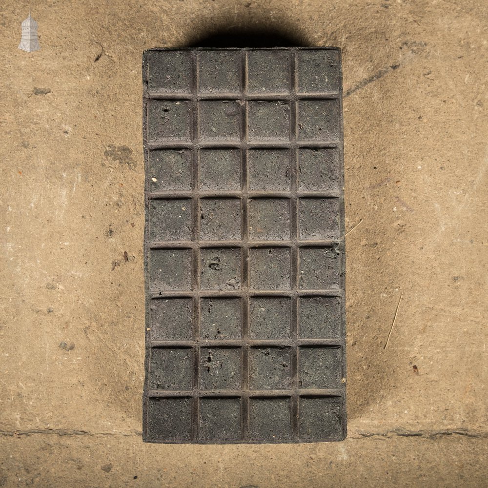 Chocolate Bar Pavers, Reclaimed 32 Block Stable Bricks, Staffordshire Blue Floor Bricks, Batch of 96 – 3.2 Square Metres