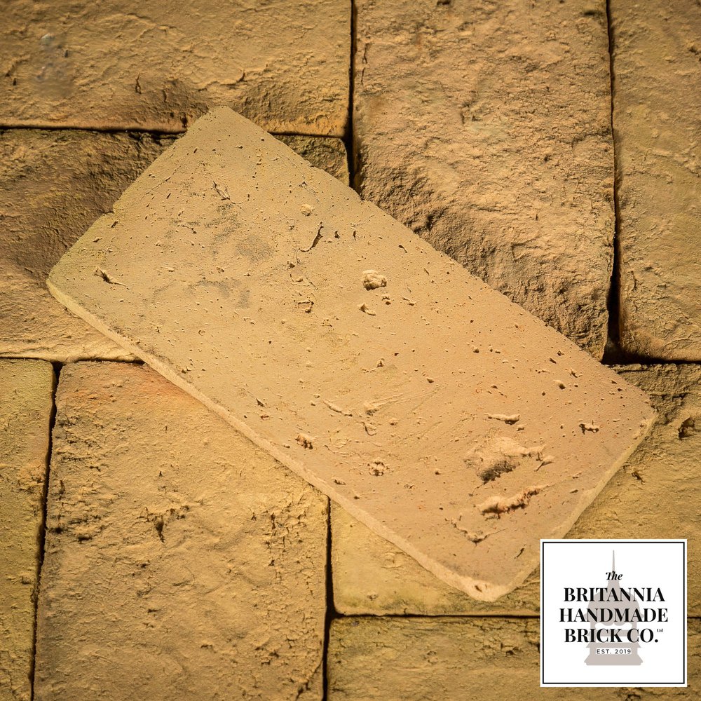 Cut Floor Bricks, ‘Britannia Bricks’ New handmade buff 9” x 4.5”, Batch of 1000 - 26 Square Metres