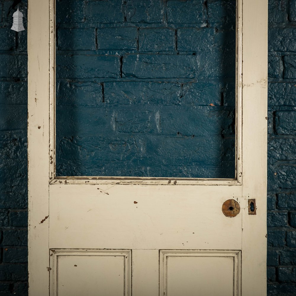 Half Glazed Door, Pine Panelled