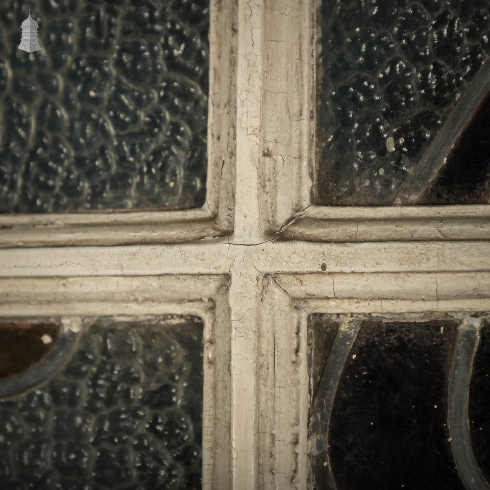 Glazed Pine Door, Stained Glass Textured Glazing