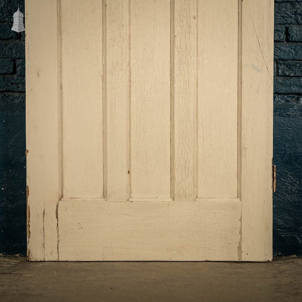 Half Glazed Door, 1930’s Style 4 Panel fitted with ‘Cross Reeded’ Style Textured Glazing