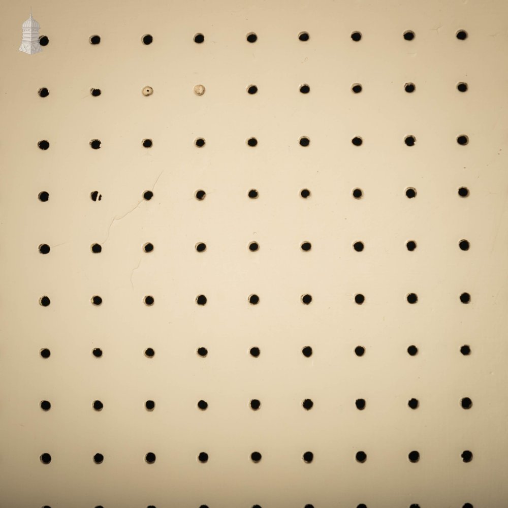 Pine Panelled Door, Fitted with a Pegboard Panel