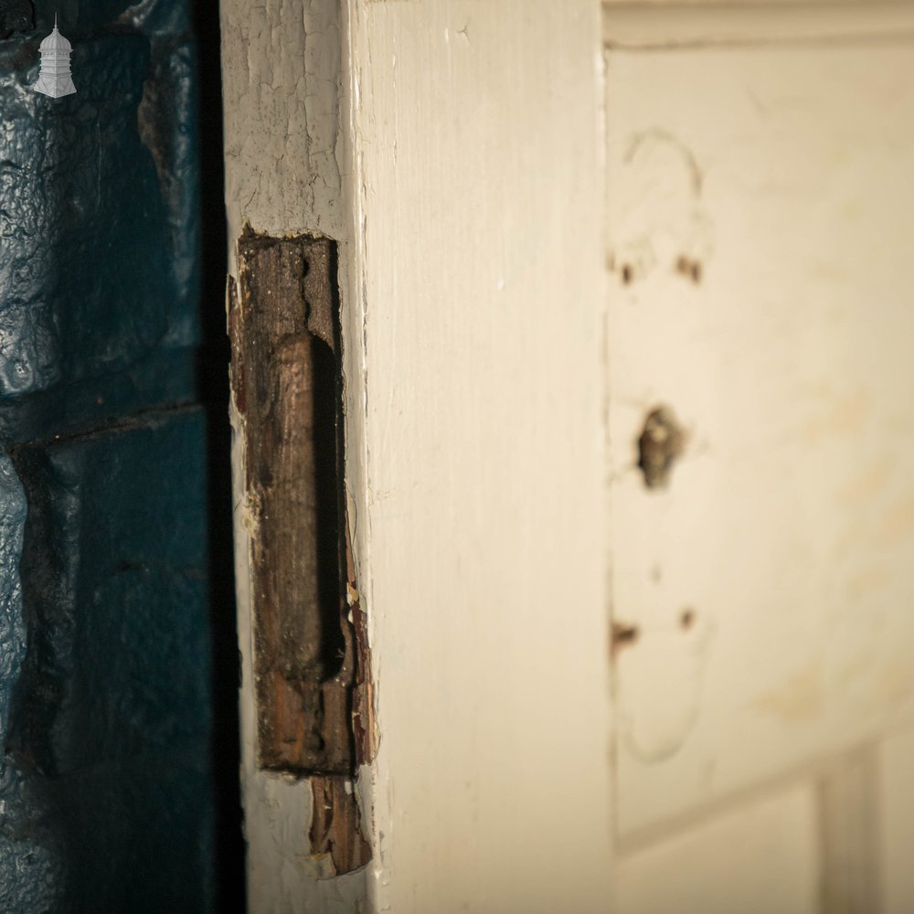 Pine Panelled Door, Fitted with a Pegboard Panel