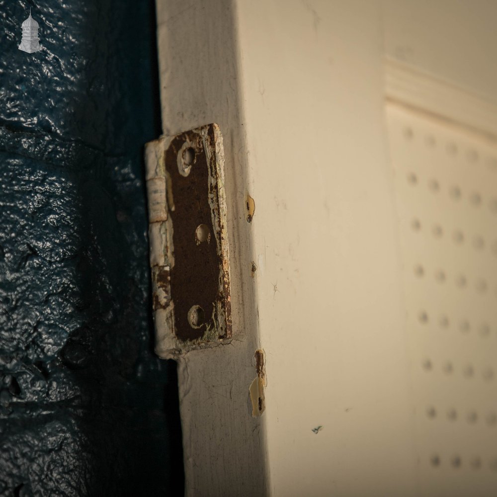 Pine Panelled Door, Fitted with a Pegboard Panel