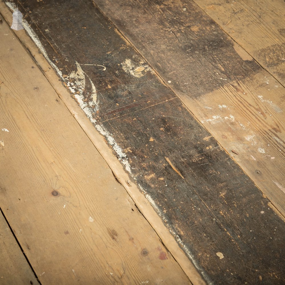 Reclaimed Pine Floorboards, 8.75" Wide Original Georgian Floorboards, Batch of 35 Square Metres