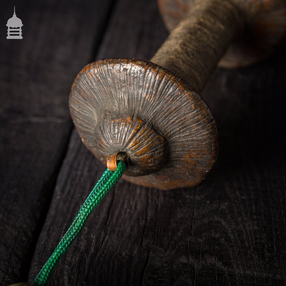 Ceremonial Mace, Intricately Carved Hardwood