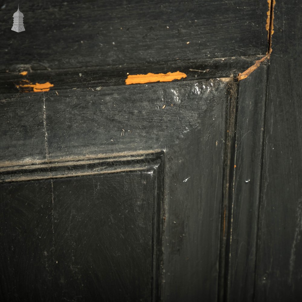 Half Glazed Door, Victorian Panelled Distressed Paint Finish