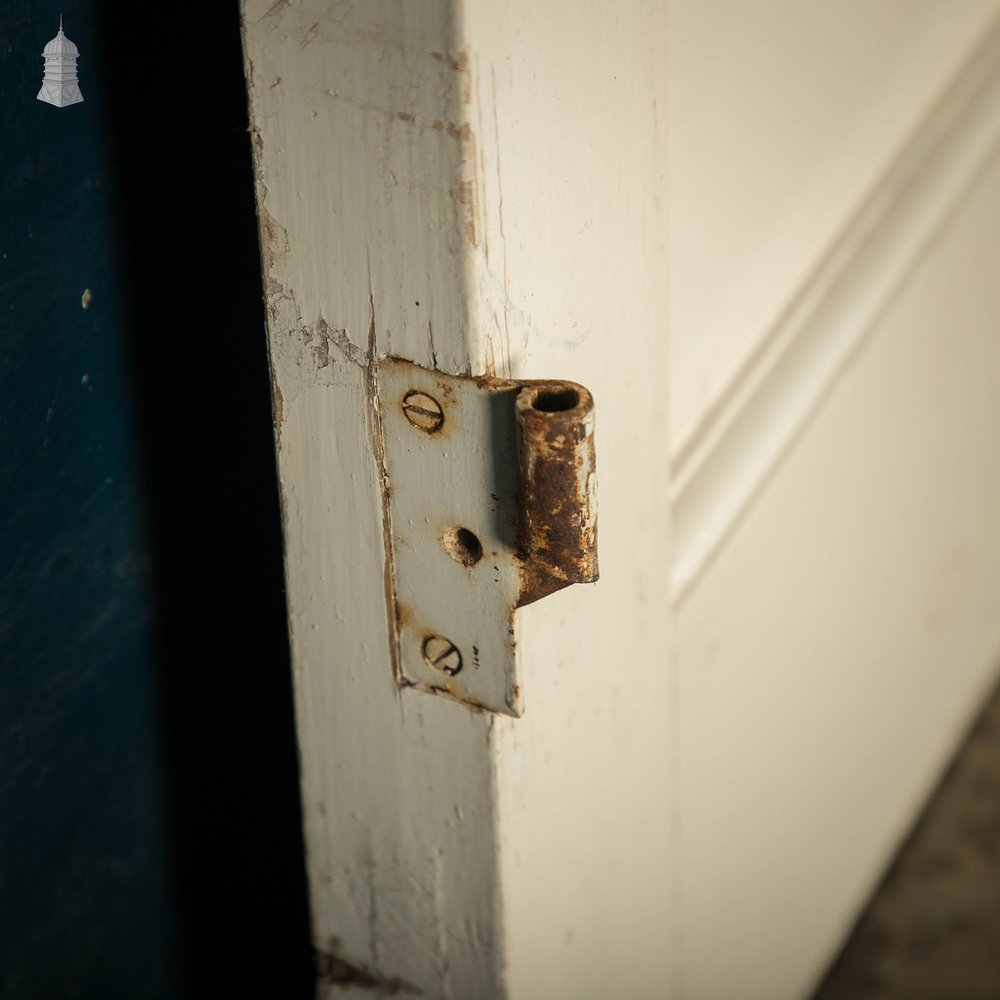 Half Glazed Door, Pine, White Painted Finish