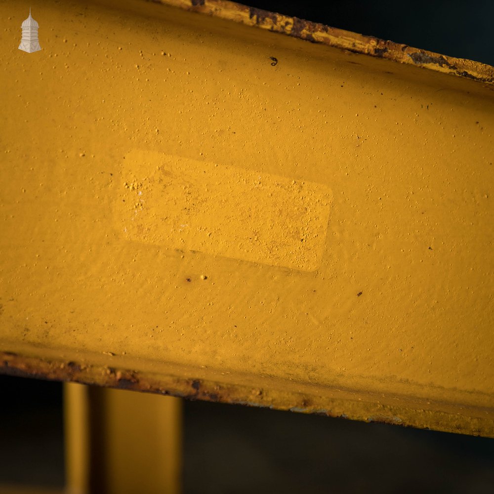 Industrial Pipe Racks, Pair of Yellow Heavy-Duty Cantilever Racks