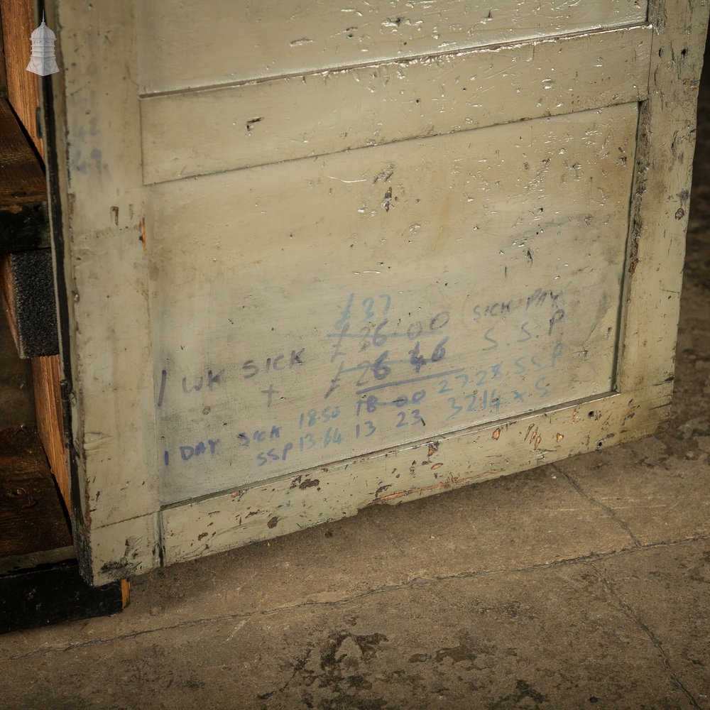 Industrial Wooden Cupboard, Reclaimed From Factory