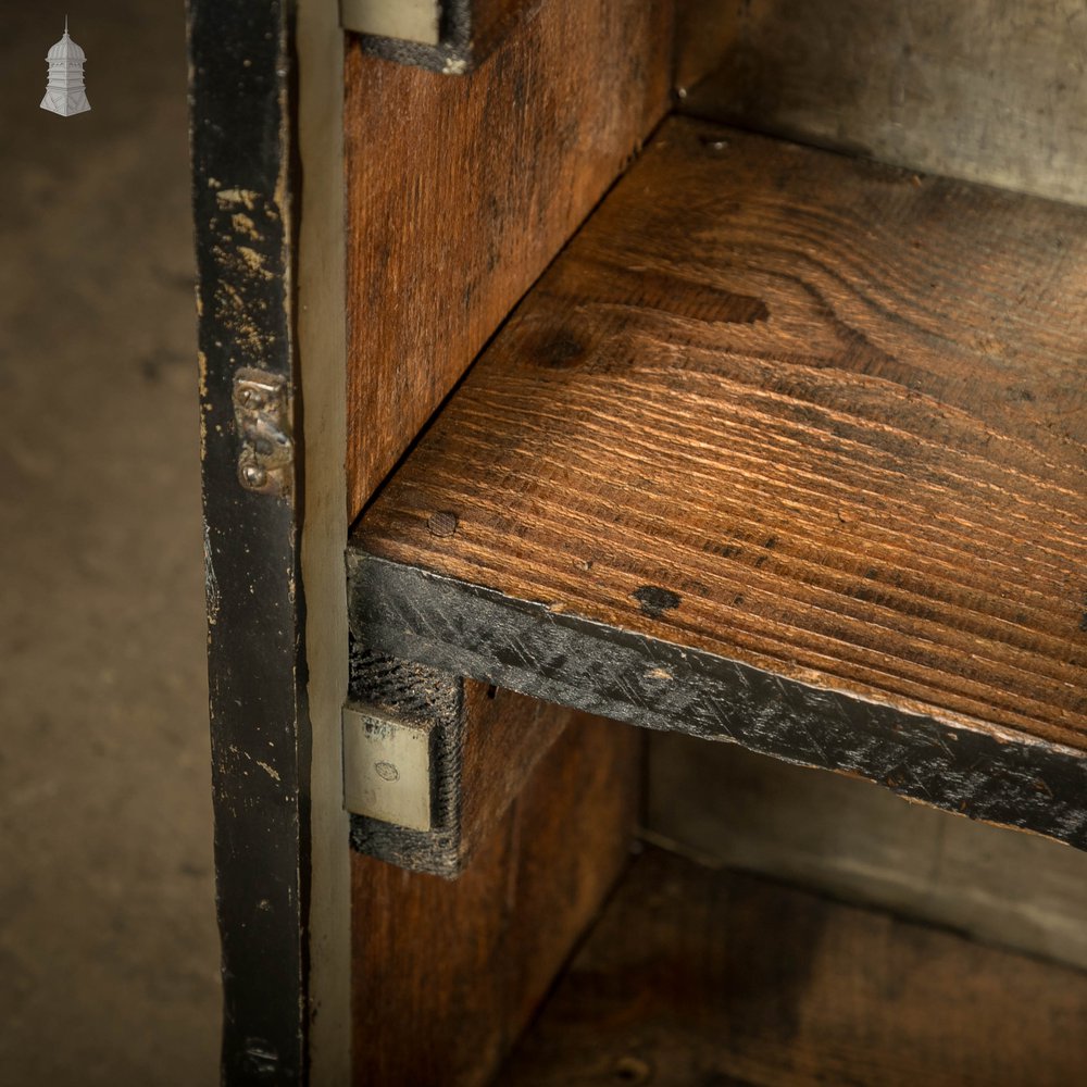 Industrial Wooden Cupboard, Reclaimed From Factory