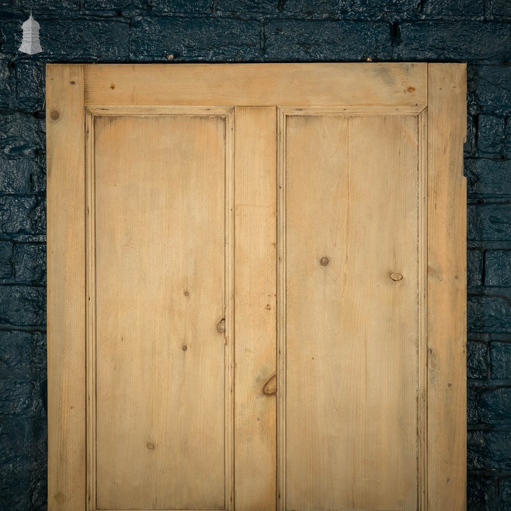 Pine Panelled Door, Stripped Moulded 4 Panel