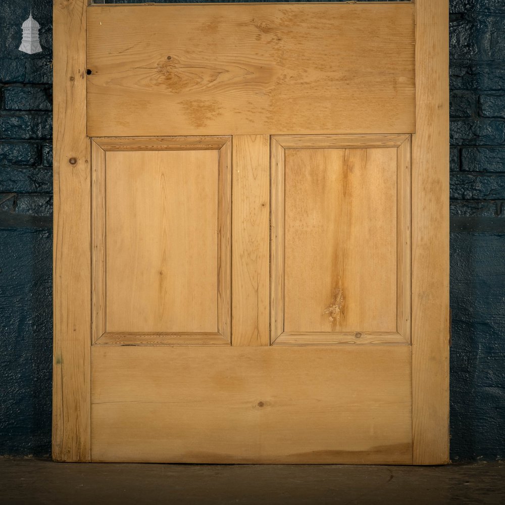 Half Glazed Door, 3 Panel, Fluted Glass