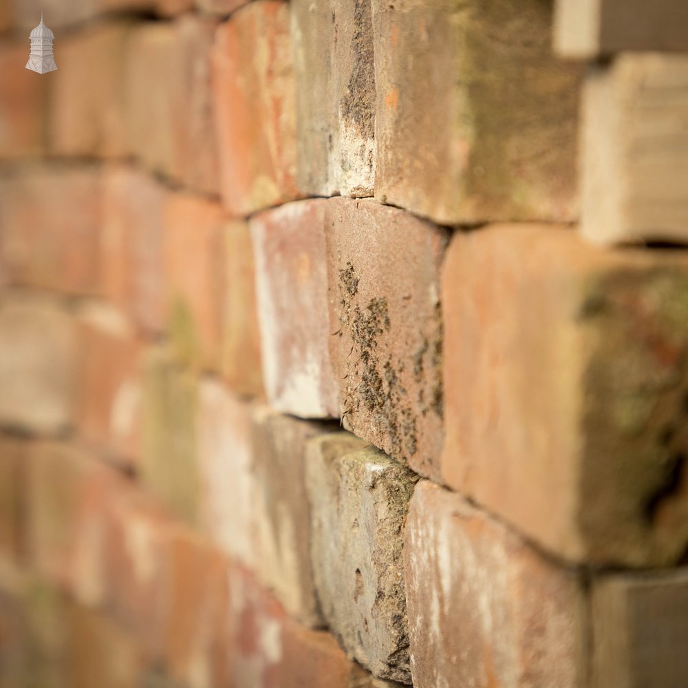 Red Brick Headers, Batch of 705 Reclaimed Norfolk Red Header Bricks