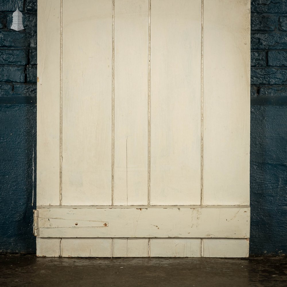 Plank & Ledge Door, White Painted Pine