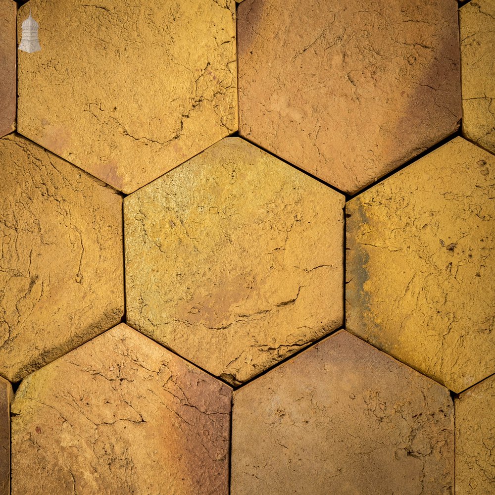 Hexagonal Pamment Floor, New Handmade Buff Floor Tiles, Batch of 175 - 6 Square Metres