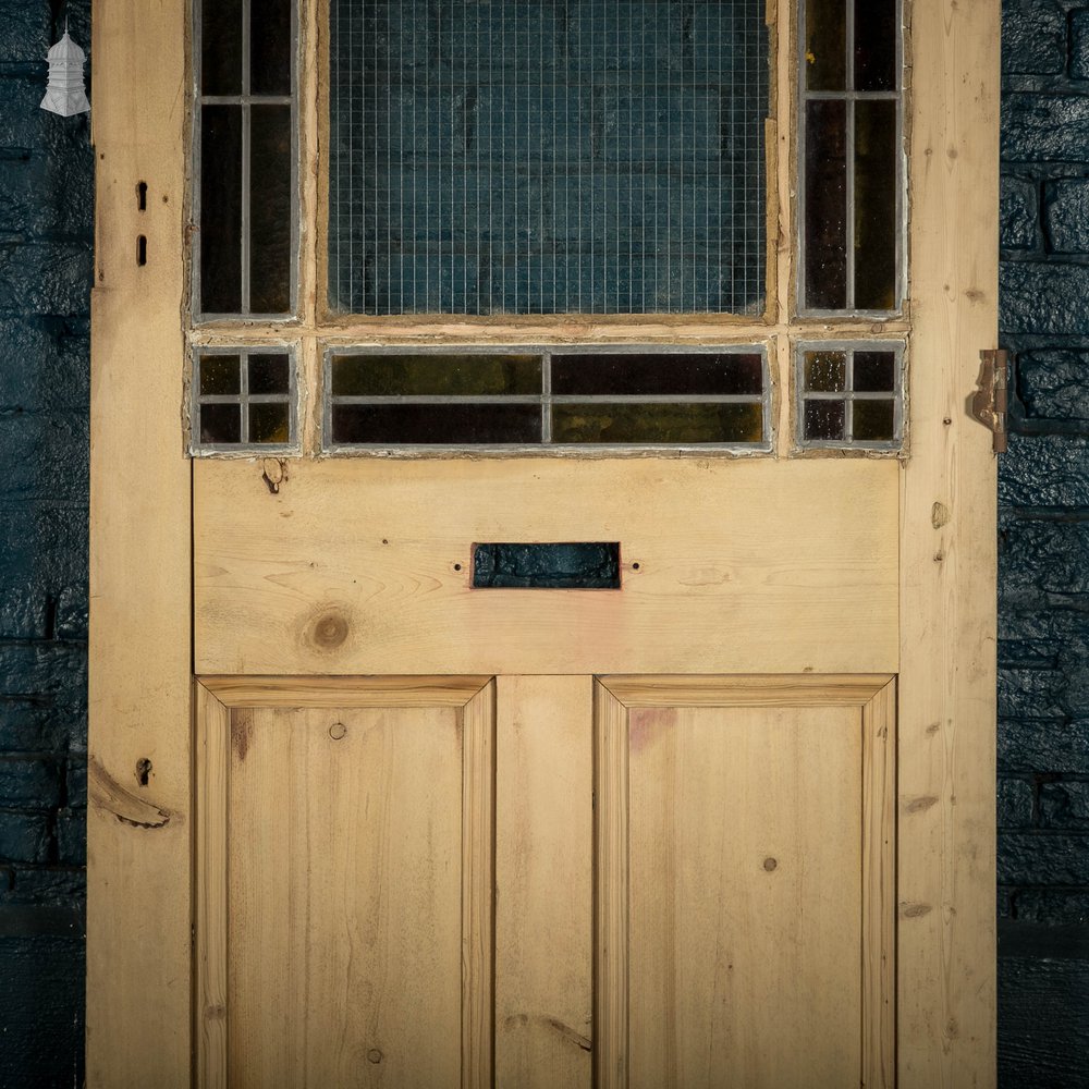 Glazed Bristol Casement Door, Leaded and Wired Glazing