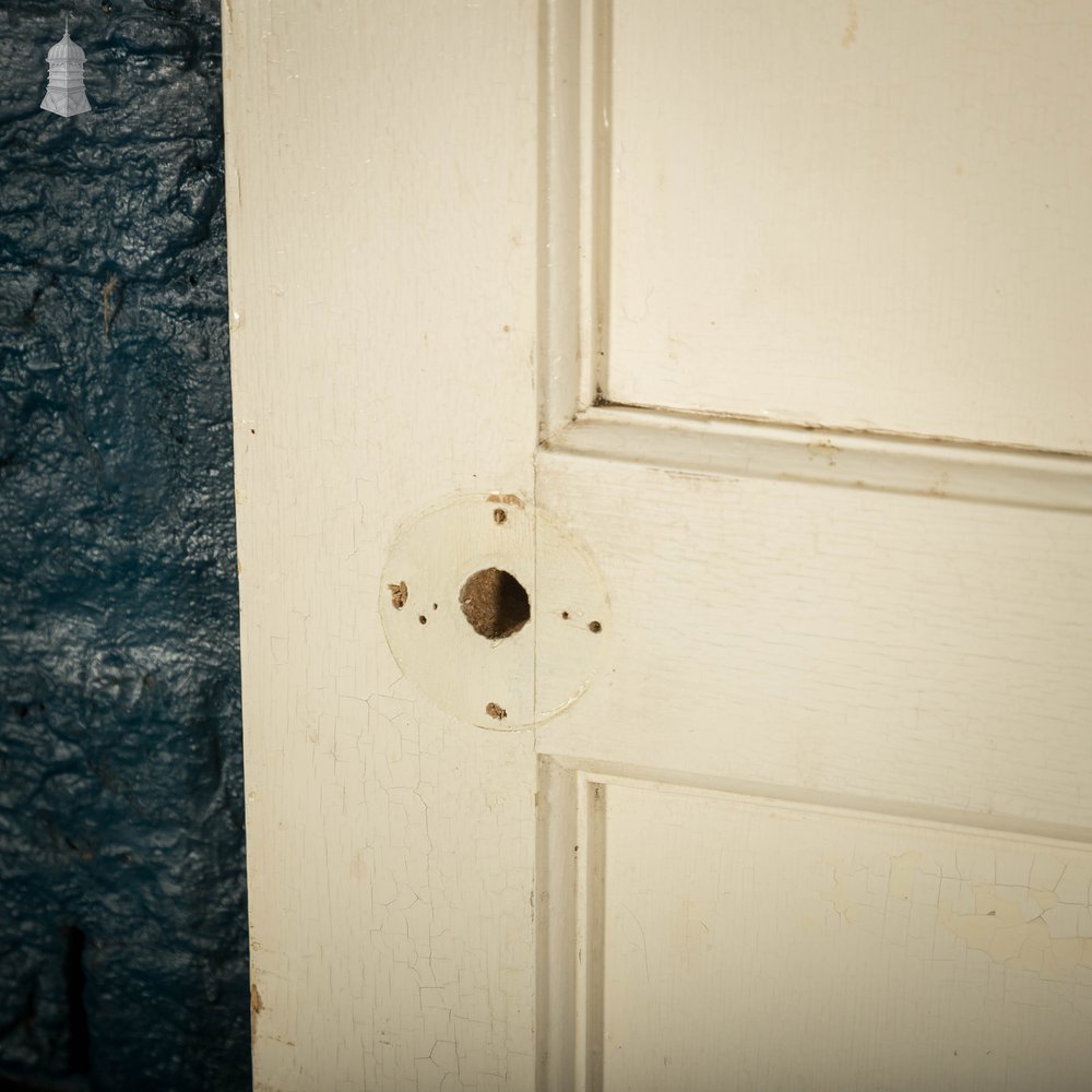 Pine Panelled Door, 4 Panel White Painted