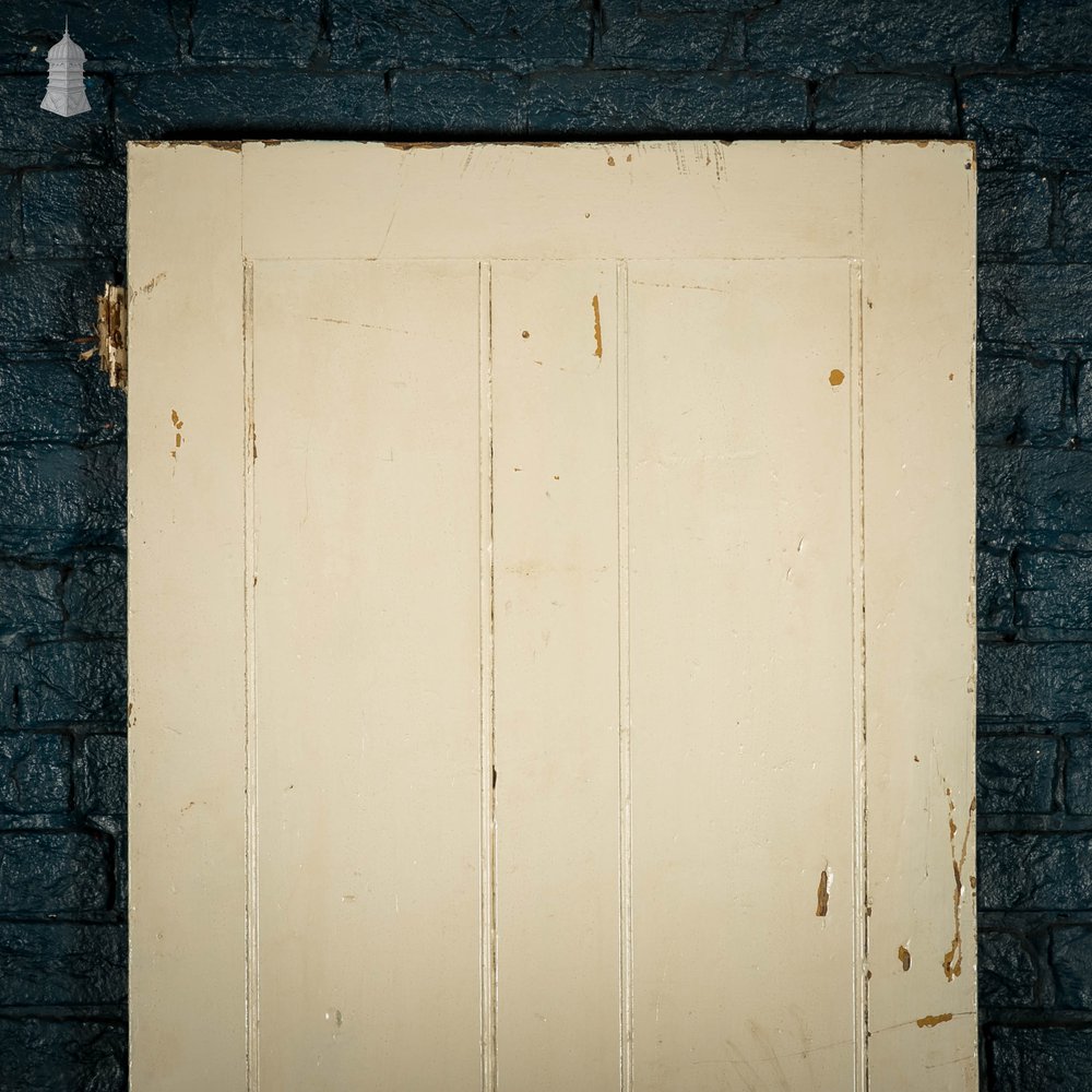 Pine Panelled Door, 4 Panel White Painted