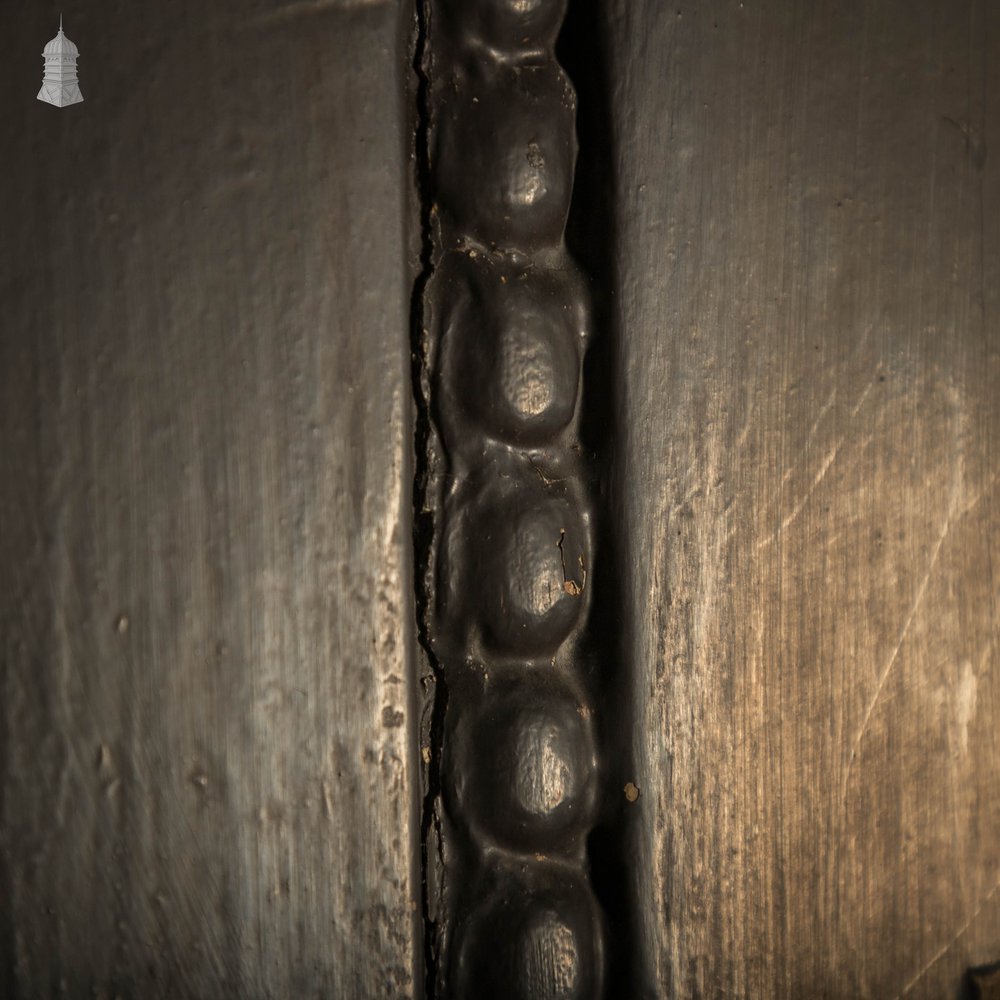 Pine Panelled Front Door, Rolled bead Detail, Brown Painted