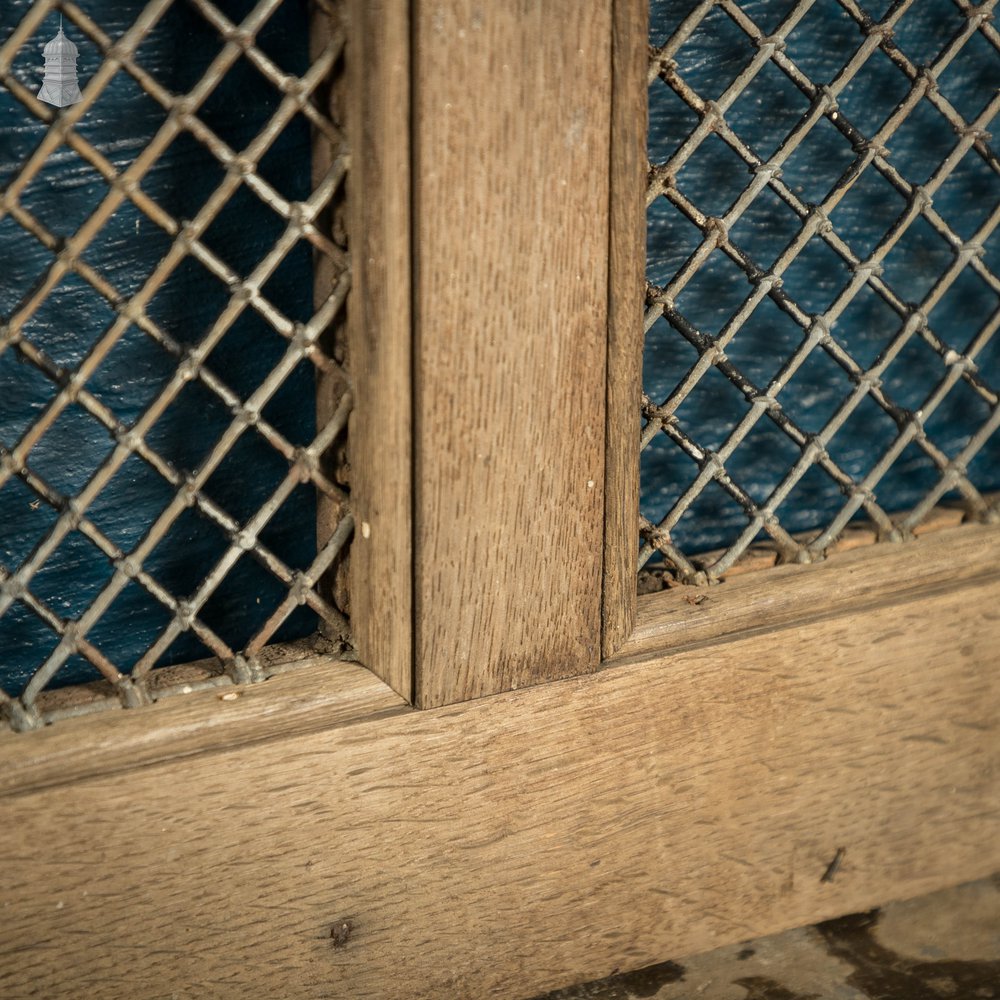 Arched Church Doors, Oak with Mesh Windows