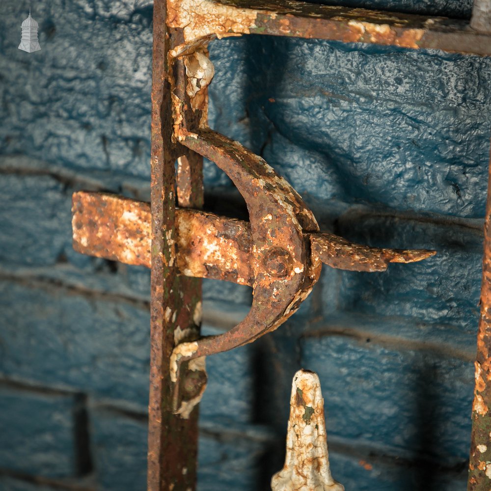 Wrought Iron Gate, Fleur-de-lis Finials