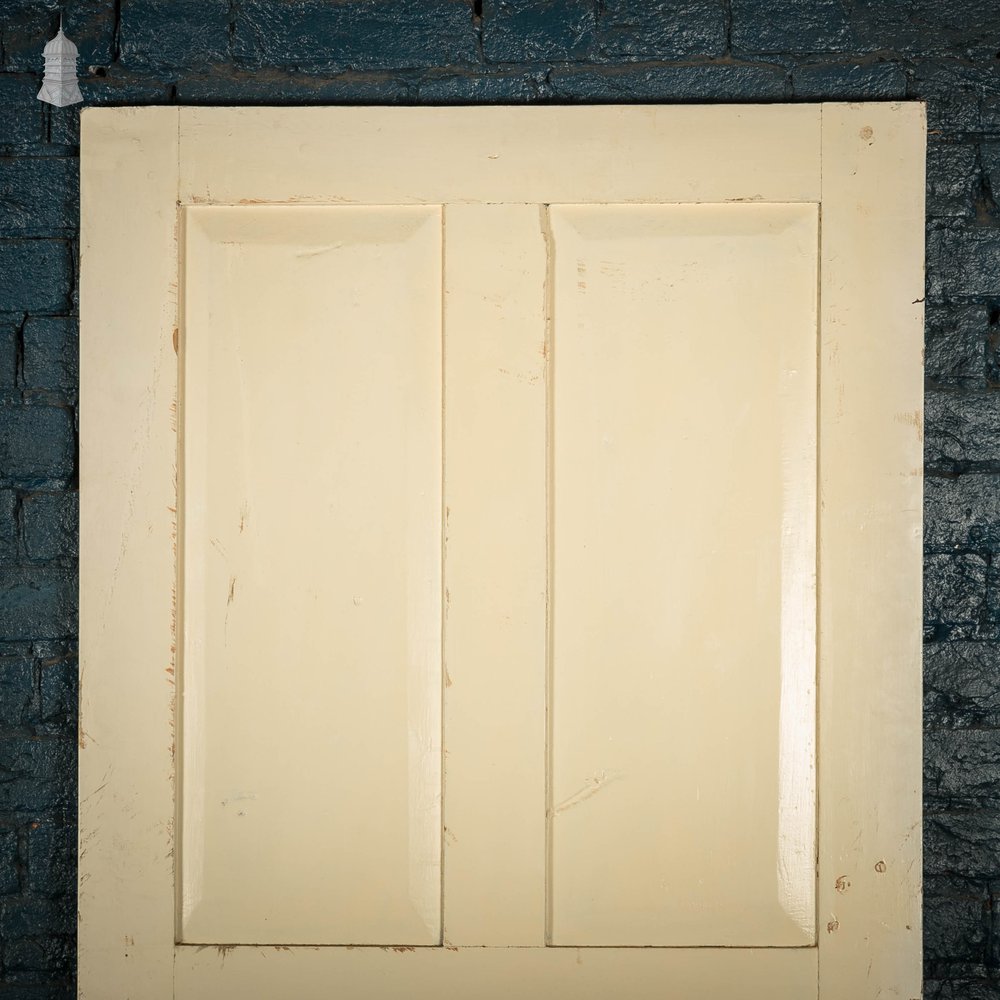 Pine Paneled Door, 4 Raised Panel White Painted