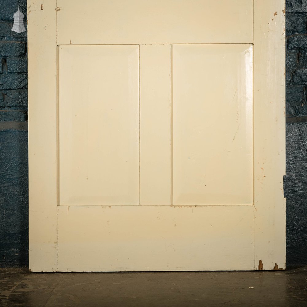 Pine Paneled Door, 4 Raised Panel White Painted