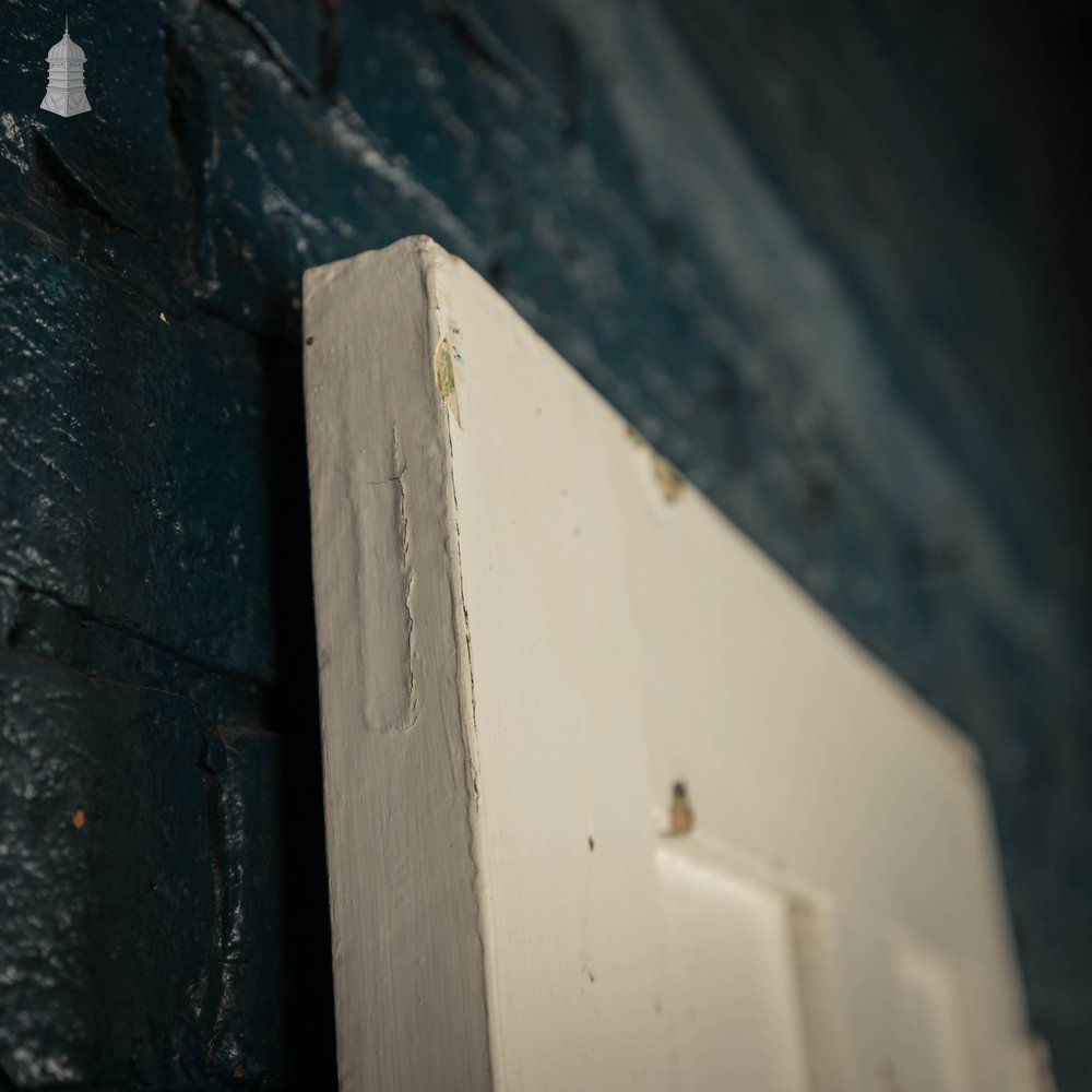 Pine Panelled Door, White Painted 4 Panel