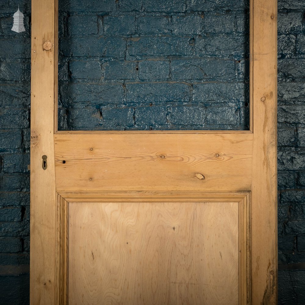 Half Glazed Door, Pine Moulded 2 Panel