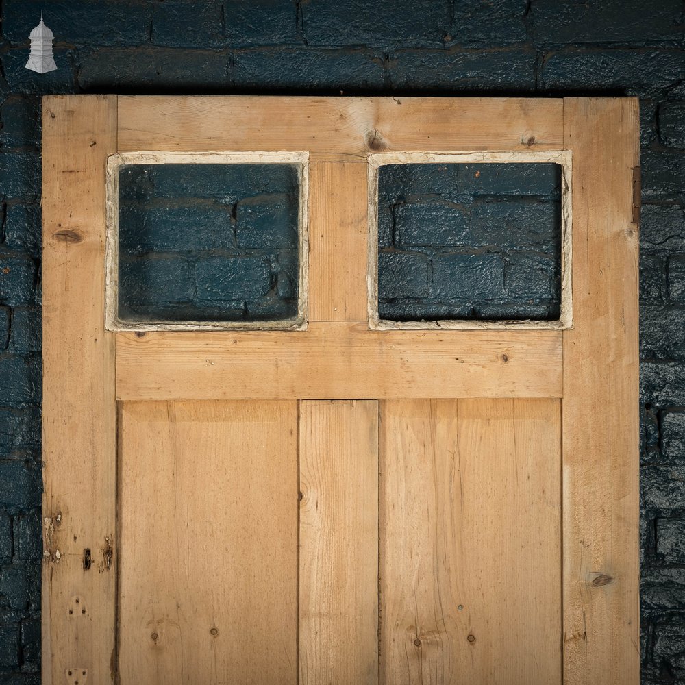 Glazed Panelled Door, Pine 2 over 4 Panel Door