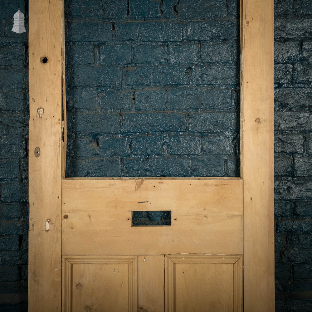 Half Glazed Door, Moulded Pine 3 Panel