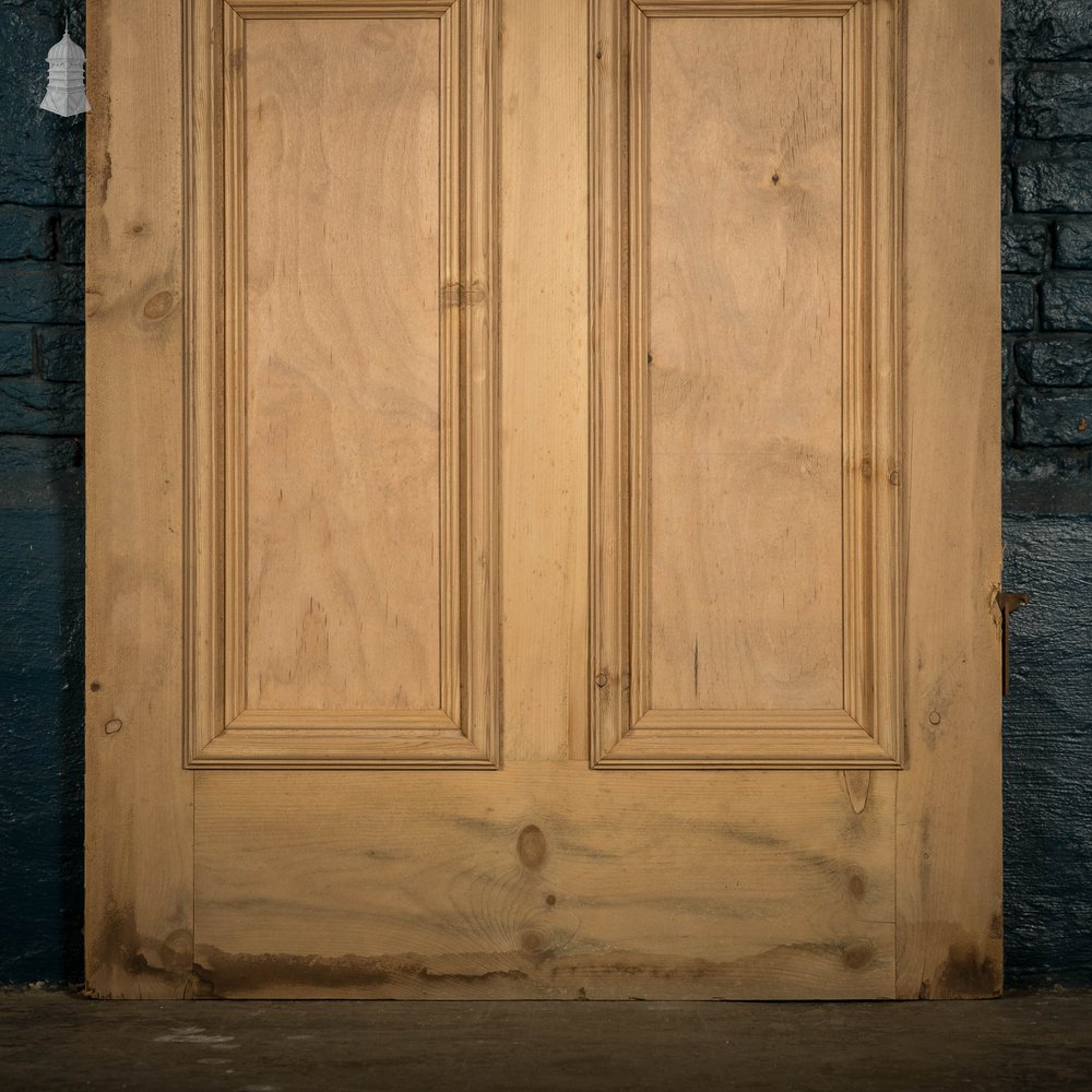 Half Glazed Door, 3 Panel Pine Moulded Panel Door