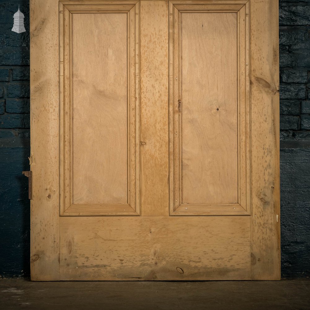 Half Glazed Door, 3 Panel Pine Moulded Panel Door