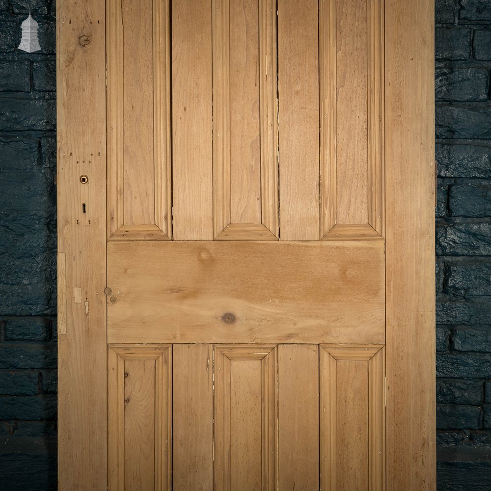 Pine Panelled Door, 6 Moulded Panel