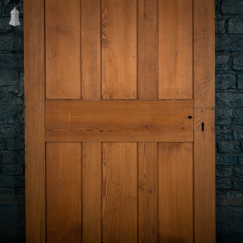 Pitch Pine Panelled Door, 6 Panel