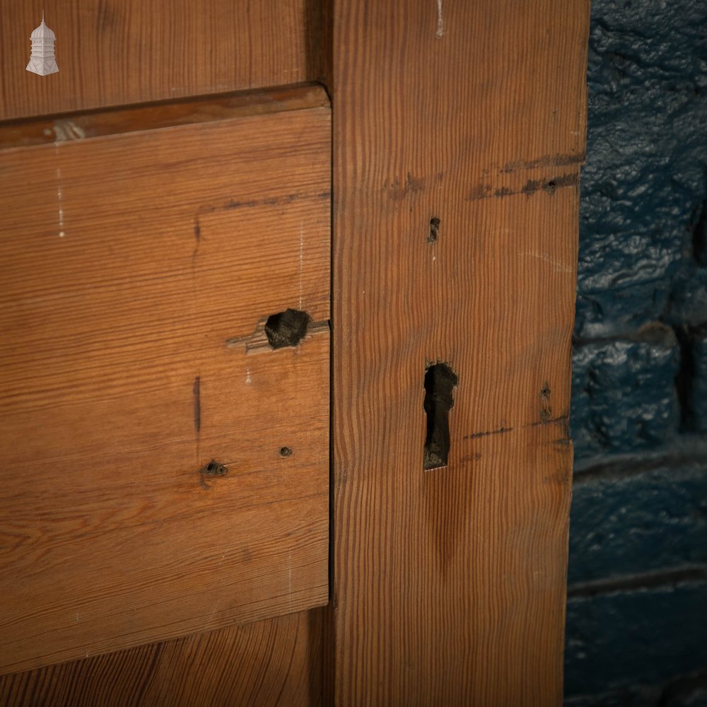 Pitch Pine Panelled Door, 6 Panel