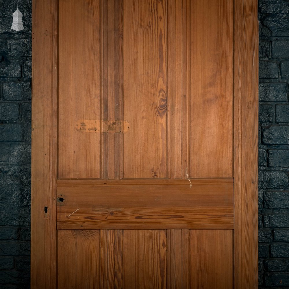 Pitch Pine Panelled Door, 6 Panel